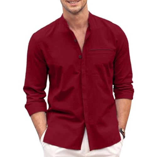 Bellstone Men's Solid Cotton Shirt | Casual | Plain | Full Sleeve | Summer-Regular Fit| Men Stylish Shirt | Everyday Formal Wear |Soft Breathable Fabric | Everyday Smart Casual Wear - Image 1