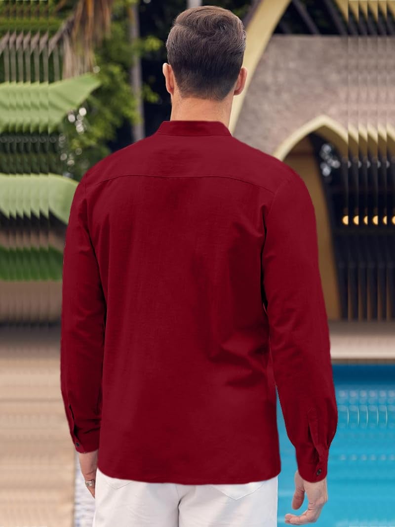 Bellstone Men's Solid Cotton Shirt | Casual | Plain | Full Sleeve | Summer-Regular Fit| Men Stylish Shirt | Everyday Formal Wear |Soft Breathable Fabric | Everyday Smart Casual Wear - Image 2