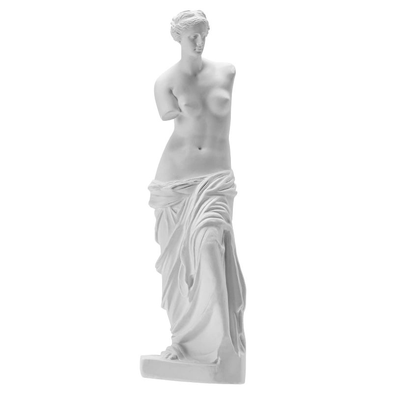 BNPUHIU Venus de Milo Statue  Greek Roman Mythology Goddess Aphrodite Statue  Great Art for Home or Office Decor 11 x 3.15 x 2.16 Inches - White - Image 1