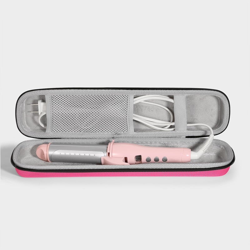 ZbFwmx Travel Case for Hair Straightening Irons Curling Iron Travel Straightener Case Hair Styler Flat Iron Storage Carrying Pouch Bag(Only Case, Pink) - Image 4