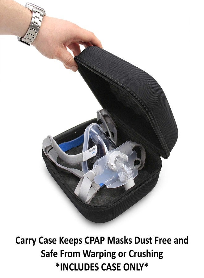 كايس ماتكس علبة تخزين قناع الوجه CASEMATIX CPAP متوافقة مع ResMed Airtouch F20 و Airfit Full Face وغيرها من ملحقات علاج انقطاع النفس النومي، تحمي من الأوساخ والغبار - العلبة فقط - Image 2