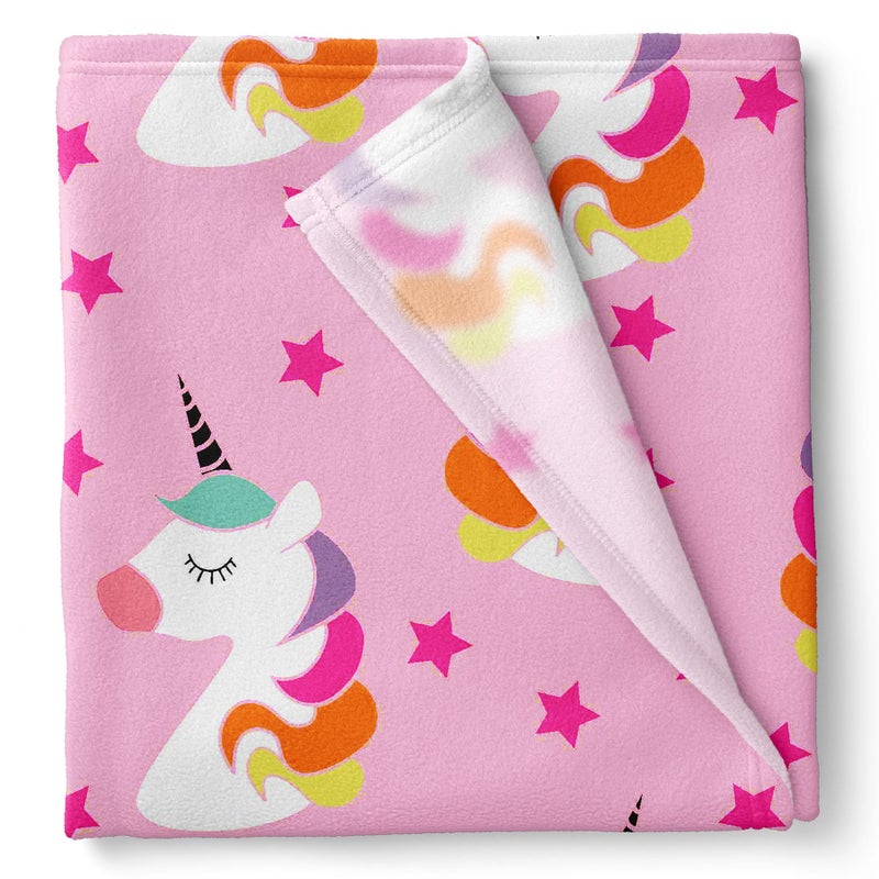 1ST STEP New Born Baby Blanket All Season Printed Single Super Soft Wrapper Sheet for AC Room for Baby Boys, Baby Girls, Babies (Unicorn, 70 X 100 cms) - Image 5