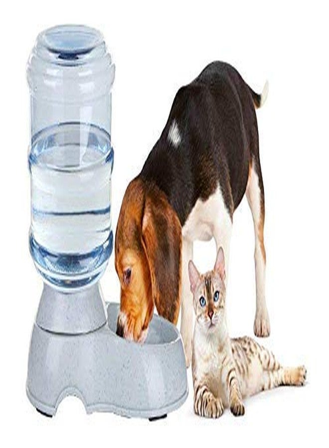 EOVEA Automatic Water Dispenser for Dog Cat Animal Automatic Gravity Water Drinking Dispenser 3.5L Fountain Bottle Bowl Dish Set of 1 pcs - Image 2