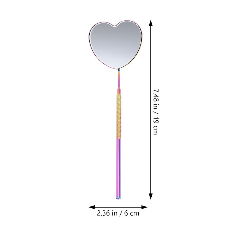 مرآة رموش بمقبض مانع للانزلاق لتركيب الرموش، متينة وصغيرة الحجم - Image 2