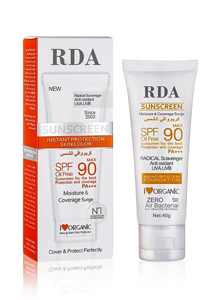 Sunscreen Instant Protection Skin Color SPF 90 Oil Free