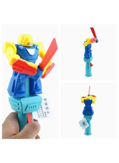 Novelty Battle Fighting Warrior Interactive Parent-Child Toy Boxer Swordsman With Voice Battle Robot Toy-Color:Machine Gunner