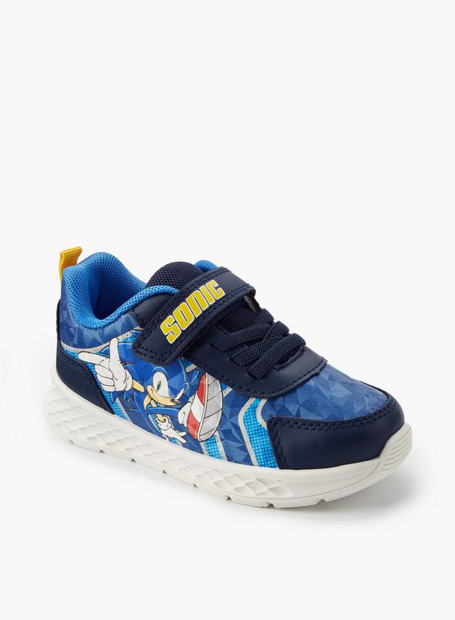 SONIC Boys Hook & Loop Ankle School Sneakers - Image 2