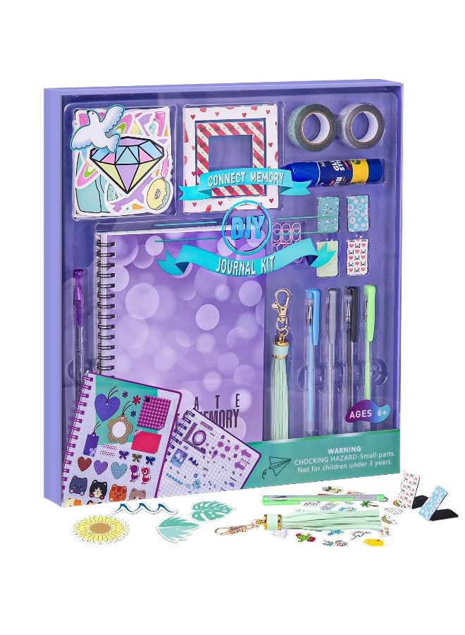 Creative DIY Journal Set for Girls, Perfect Birthday Gift for Ages 6 to 13, Fun Art and Craft Supplies for Young Artists  - Image 1
