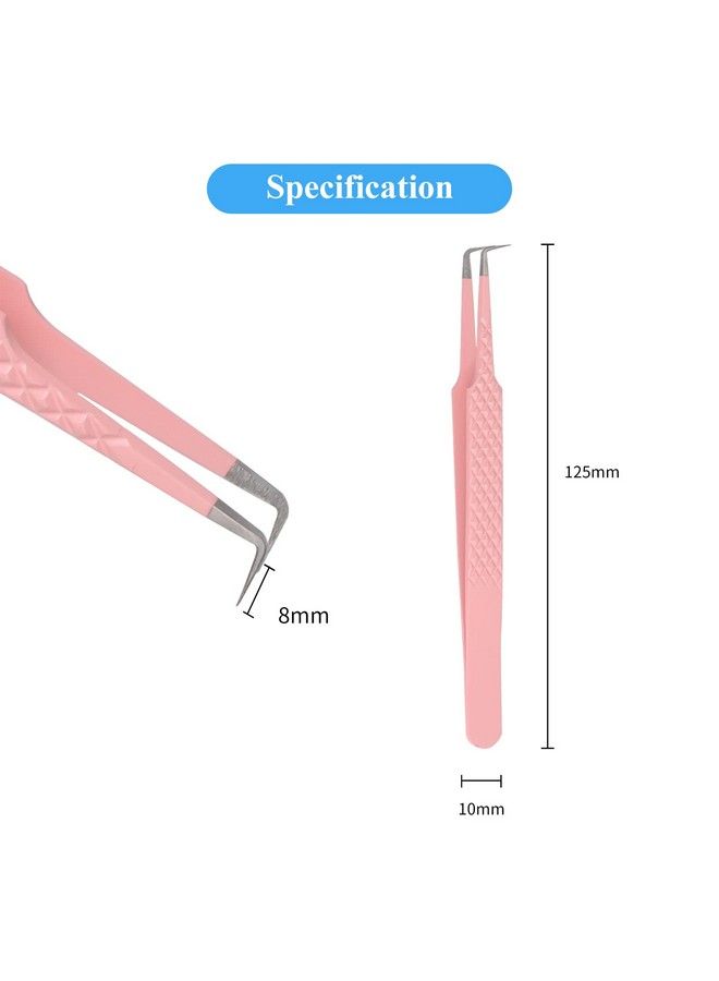GEMERRY Lash Tweezers Lash Tweezers For Eyelash Extensions High Precision Stainless Steel Eyelash Extension Tweezer Professional Japanese Stainless Steel Eyelash Tweezers Supply Tool By Gemerry - Image 3