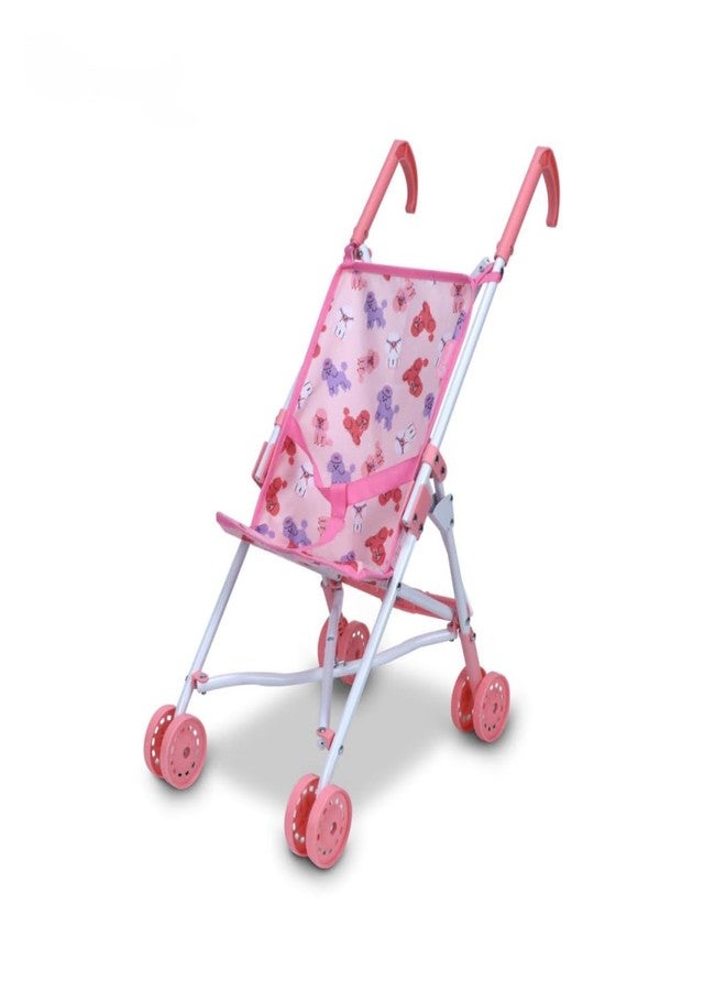 Anivia Baby Doll Stroller for Toddlers 3 Year Old Girls Metal Fold Up Doll Accessories for Toddlers 1-3 Cute Dog Design Gifts for Toddlers and Girls Toy Stroller - Image 1