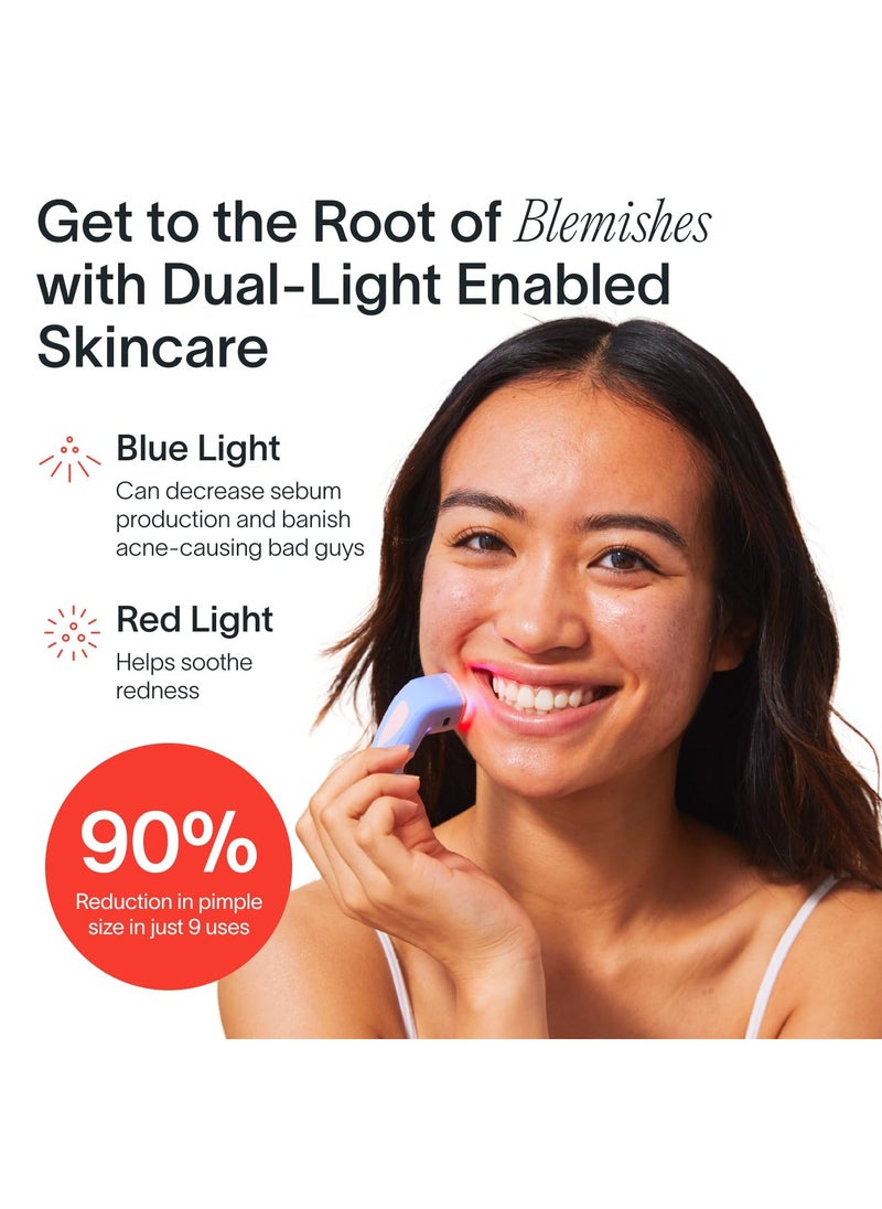SOLAWAVE - Solawave Bye Acne Spot Treatment | Premium Pimple Red Light Therapy & Blue Light Recovery | Use Before Pimple Patches | Acne Care Light Device | Face Care Must-Have | Solawave Original - Image 1
