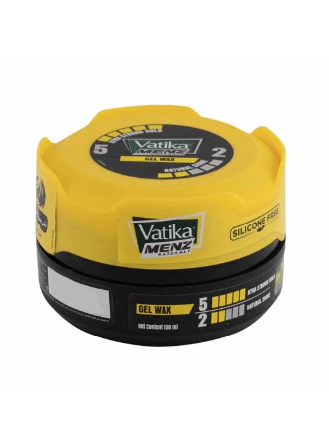 Vatika Men's Gel Wax Extra Strong Hold Natural Shine 150ml - Image 2
