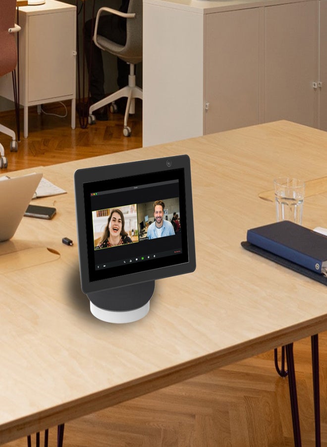 حامل مكبر صوت مصنوع من مادة ABS، سهل التركيب، متوافق مع مكبر صوت Echo Show 10، لون أبيض - Image 4