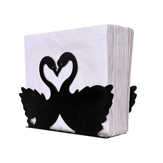 METAL TISSUE PAPER STAND MODERN METAL TISSUE HOLDER DECORATIVE TISSUE PAPER STAND FOR KITCHEN COUNTERTOPS DINING TABLE PICNIC TABLE INDOOR OUTDOOR USE TISSUE NAPKIN STAND HOLDER 1 PCS