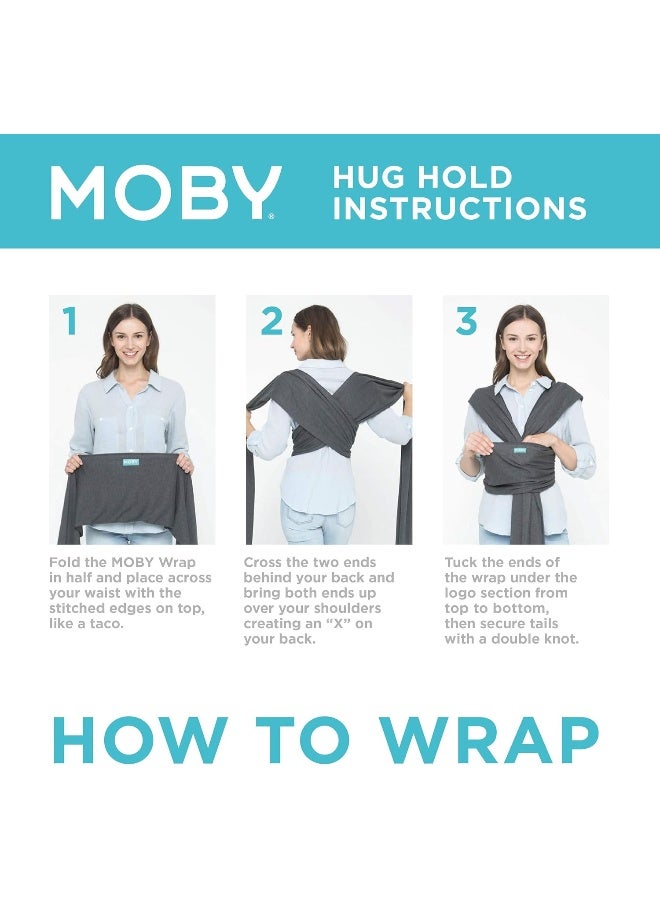MOBY Classic Baby Wrap Carrier for Newborn to Toddler, Baby Sling from Birth, One Size Fits All, Breathable Stretchy made from 100% Cotton, Unisex - Image 5