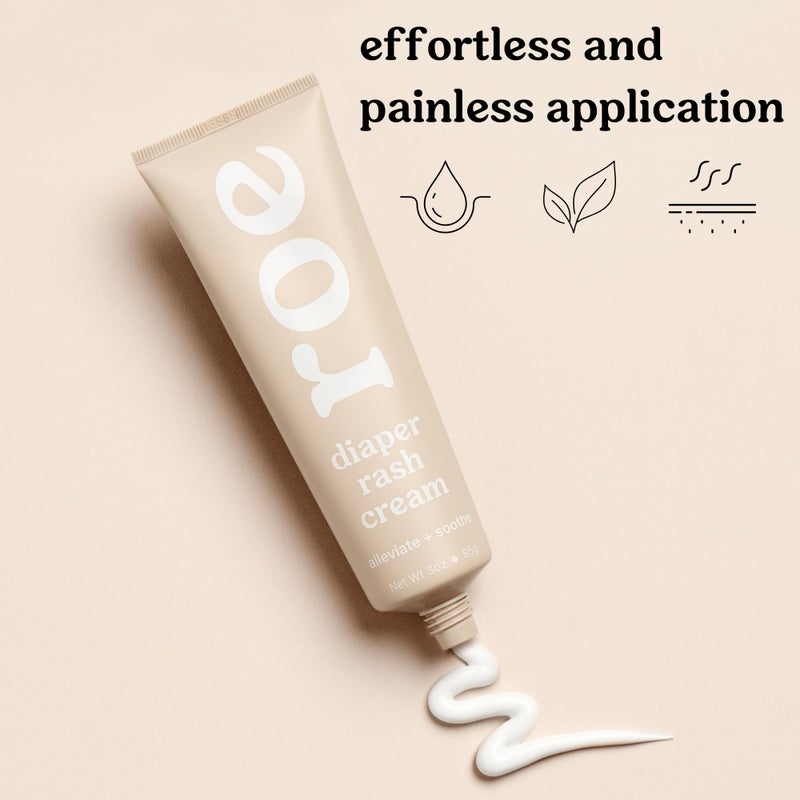Roe Wellness- Diaper Rash Cream Paste Ointment W/Zinc Oxide | Maximum Strength Diaper Rashes Soothing Cream, Ointment for Babies - Image 3