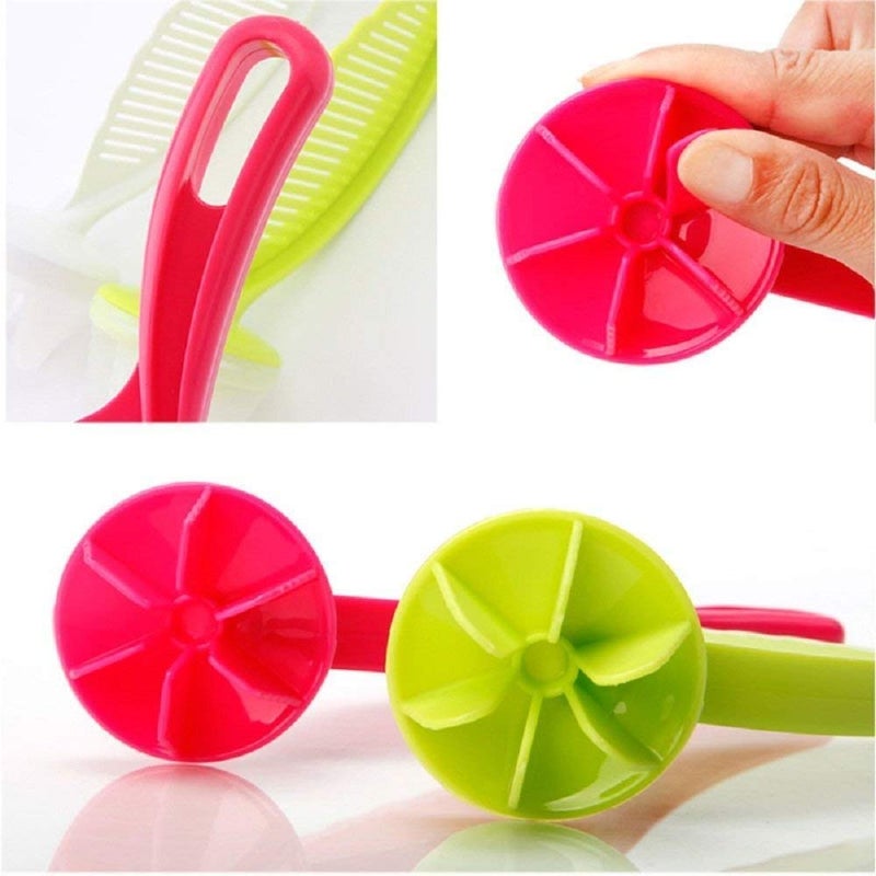 POPLEY Multi-Purpose Rice Washer Filter Strainer Colanders Scoop Spoon Kitchen Tool 2 Pack (Multicolor) - Image 5