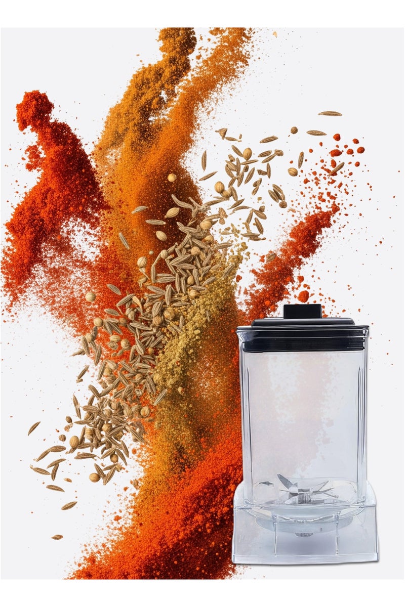 Silver Crest 0.8L Blender Jar with 8 Sharp Blades – Compatible with 2L Blenders for Home & Commercial Use - Image 2