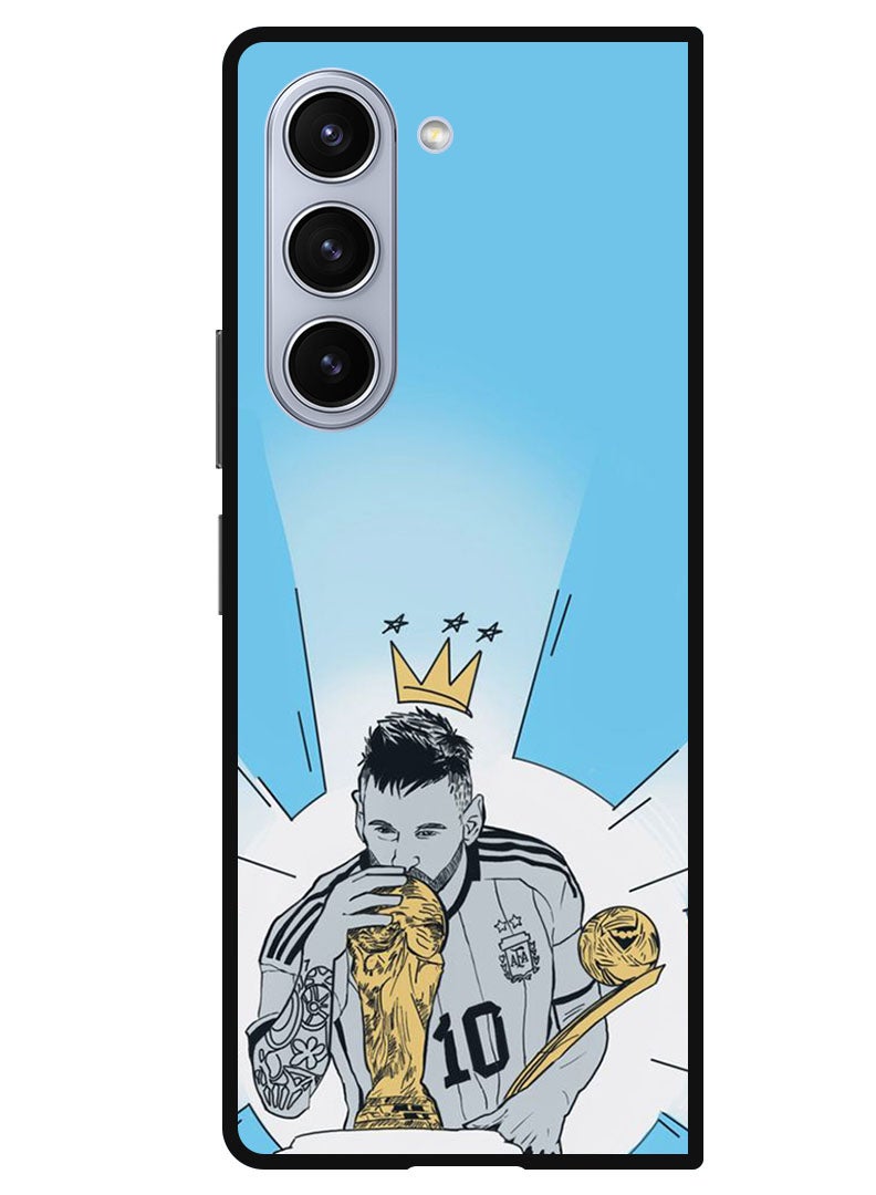 Theodor Protective Case Anti Scratch Shock Proof Bumper Cover For Samsung Galaxy Z Fold 5 Messi Kiss WC - Image 1