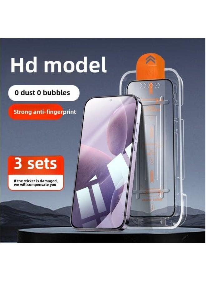 [dust-free Warehouse Second Film] Suitable For Red Rice K70 Tempered Film Millet 14 Mobile Phone 13 Special K60 New-Colour:Ultra-clear Model [full Screen Without Holes★No White Edges] One Pull To Remove Dust And Patch◆3 Sets-Size:Redmi  - Image 1