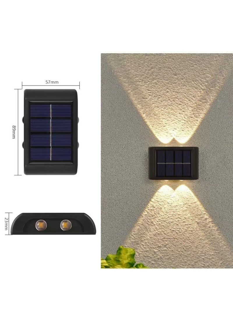 SOLAR Premium Solar Wall Lamp - Dual Illumination for Elegant Outdoor Ambience (Modern upper+lower LED glow | Weatherproof | Auto Dusk-to-Dawn)2 PACK  - Image 3
