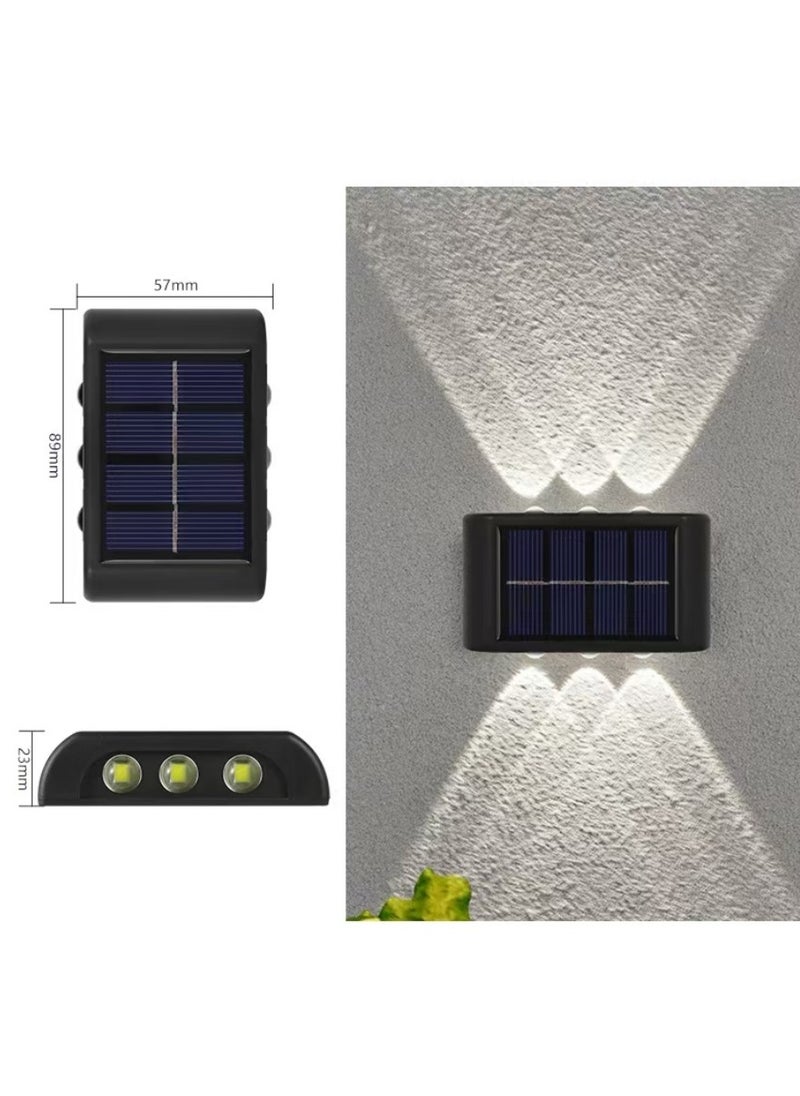 SOLAR Premium Solar Wall Lamp - Dual Illumination for Elegant Outdoor Ambience (Modern upper+lower LED glow | Weatherproof | Auto Dusk-to-Dawn)2 PACK  - Image 4