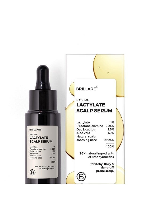 BRILLARE Natural Lactylate Scalp Serum For Dandruff Control | Hair Growth Serum | Reduces Hair Loss & Strengthens Hair Shaft | Remove Excess Oil, 30Ml - Image 1