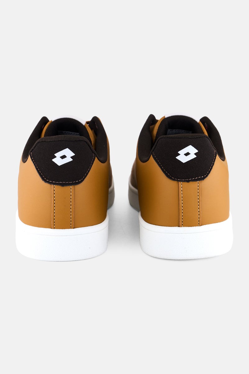 LOTTO أحذية كاجوال للرجال مع شعار العلامة التجارية، بني - Image 2