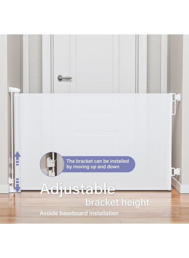 PRObebi Retractable Baby & Dog Gate - Extra Wide (54" W x 34" H), Ideal for Stairs, Hallways, Doorways, Deck & Porch - Image 2