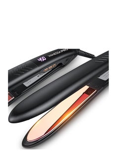 Vanessa VANESSA PRO Flat Iron Hair Straightener, 100% Pure Titanium Flat Iron for One Pass to Achieve a Sleek Look, Curls Beautifully & Straightens Well - 1 inch  - Image 1