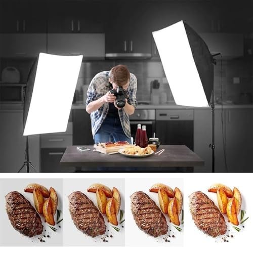 HIFFIN® PRO Quadlux HD-5 Soft LED Video Light with Softbox Kit | 1-Point Continuous Lighting Setup with Light Stand | Ideal for YouTube, Video Shooting, (Five Holder Kit Set of 1) - Image 2