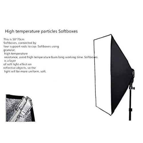 HIFFIN® PRO Quadlux HD-5 Soft LED Video Light with Softbox Kit | 1-Point Continuous Lighting Setup with Light Stand | Ideal for YouTube, Video Shooting, (Five Holder Kit Set of 1) - Image 3