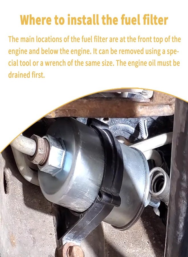 OXCANO In-Line Fuel Filter Compatible with Chevrolet Blazer, GMC, Isuzu, Oldsmobile 1997-2005 Truck/Passenger Car Fuel Injected Gasoline Engines - Image 5