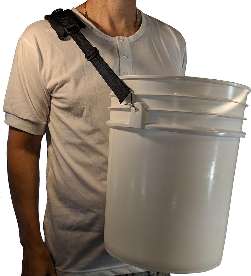 Strap Pack 5 Gallon Bucket Shoulder Carrying Strap - Length Extension Replacement for Wire Handle - Image 1