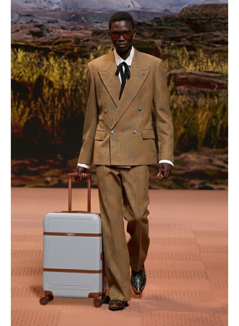 ايجل اكسبريس Eagle Express Terranova – حقيبة سفر فاخرة صلبة من ABS بمقاس 20″ – فضي أنيق - Image 2