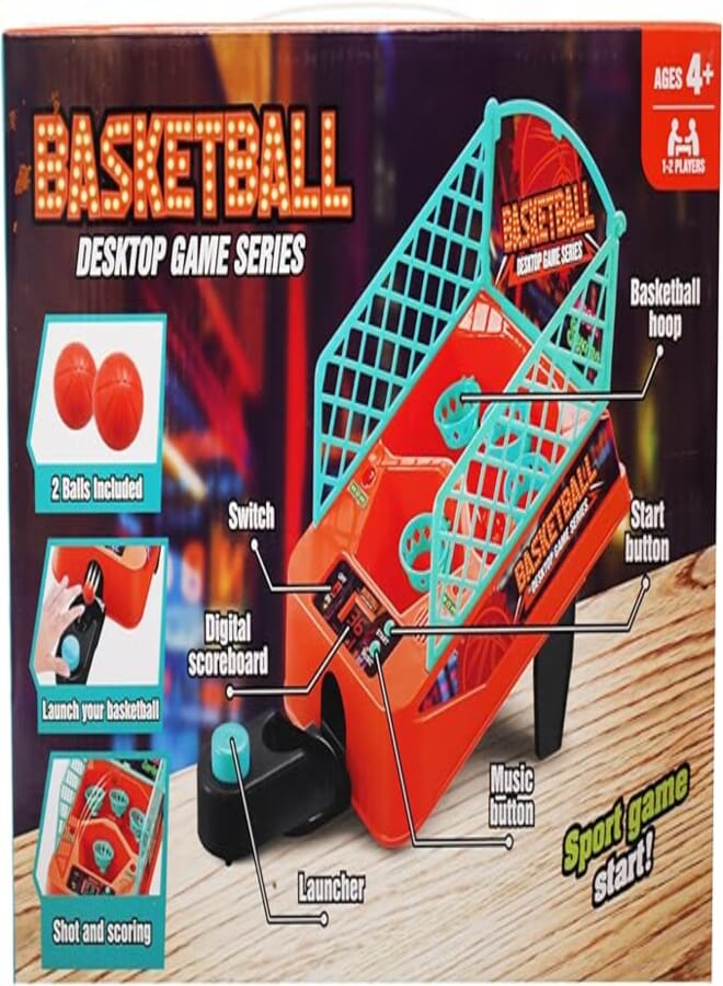 High Quality Shooting Machine (2 Players) with Light & Music Interactive Toy with Scorer for Fun, Competitive Play and Skill Development - Multicolor