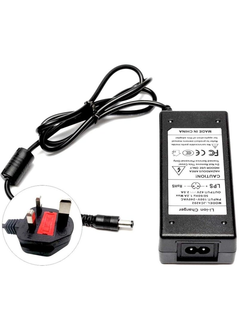 TIGER - 42V 2A Electric Scooter Charger Adapter – Universal Fast Charging for Xiaomi Mijia M365, Ninebot ES1, ES2, & Other Electric Scooters | High-Speed, Durable, and Reliable Power Supply for Efficient Charging - Image 1