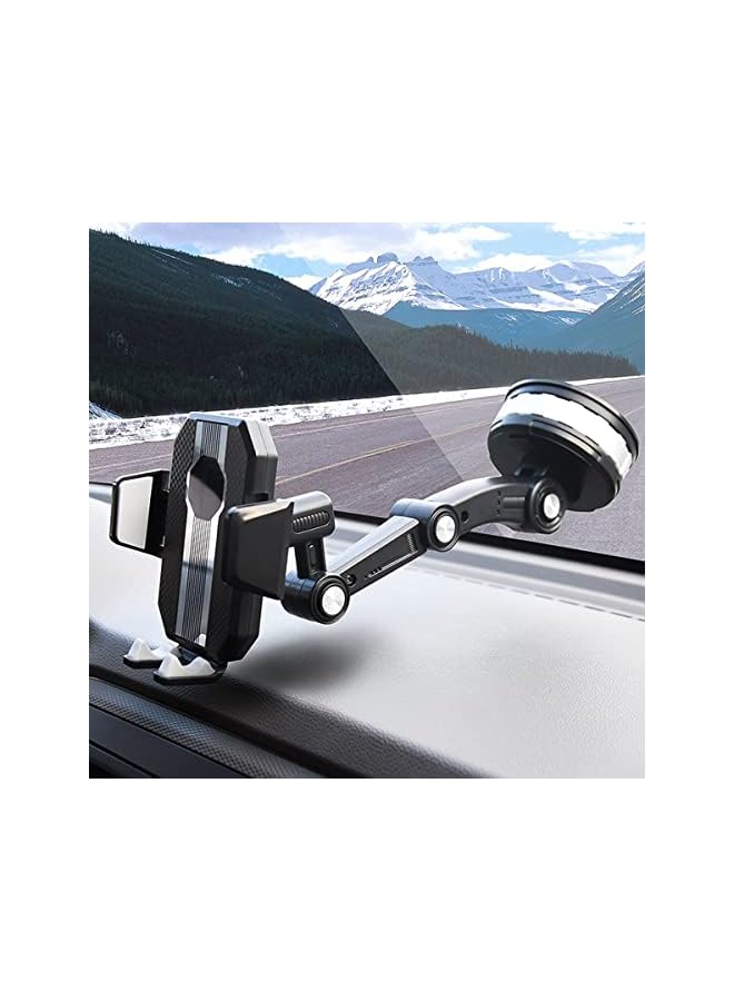 S-TOP Car Phone Mount, 360° Rotatable Upgraded Phone Holder with Suction Cup for Dashboard, Windshield, Universal for iPhone 13/12 Pro, Pro Max, XS, XR, Samsung, Andriod, More Devices,Car Accessories - Image 2