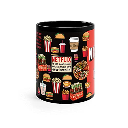 TAJNAN Ceramic Coffee Mug with Funny Movie Night Theme | Binge Watch Chill Snack Lover Design | Printed Tea Cup for Home Office | Gift for Friends Family - Image 2