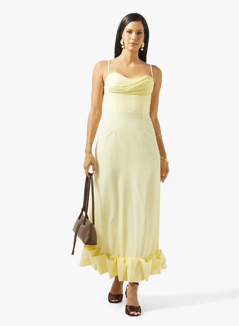 Ella  Summer Dress With Ruffled Hem for Women | Best Price UAE