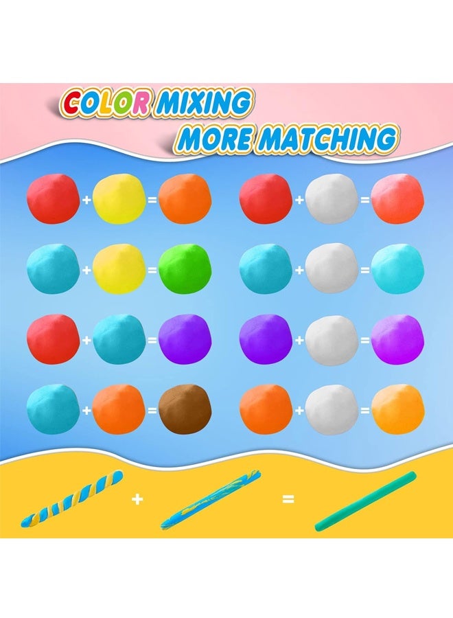 24 Colors Magic Air Dry Clay, Modeling Clay for Kids with Tools, Toys Gifts for Boys Girls Kids - Image 3