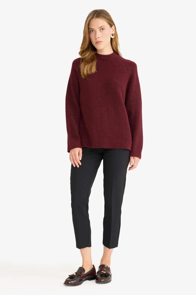 ديفاكتو Carrot Fit High Waist Skinny Leg Crop Trousers
