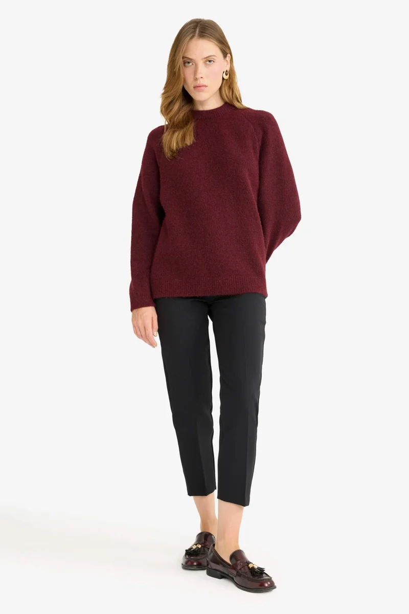 ديفاكتو Carrot Fit High Waist Skinny Leg Crop Trousers