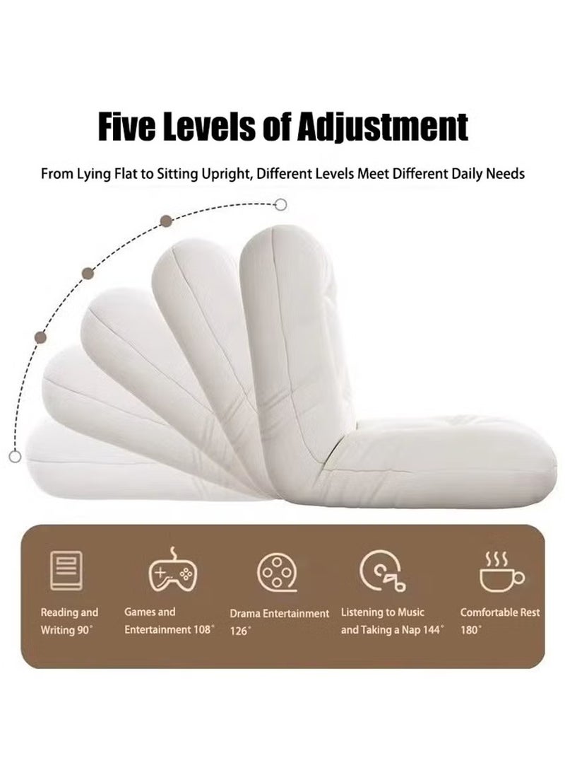 Sharpdo Lazy Sofa, Single Sofa, Folding Sofa, Floor Back Chair, Suitable for Living Room, Bedroom, Balcony, Bay Window, etc.  - Image 2