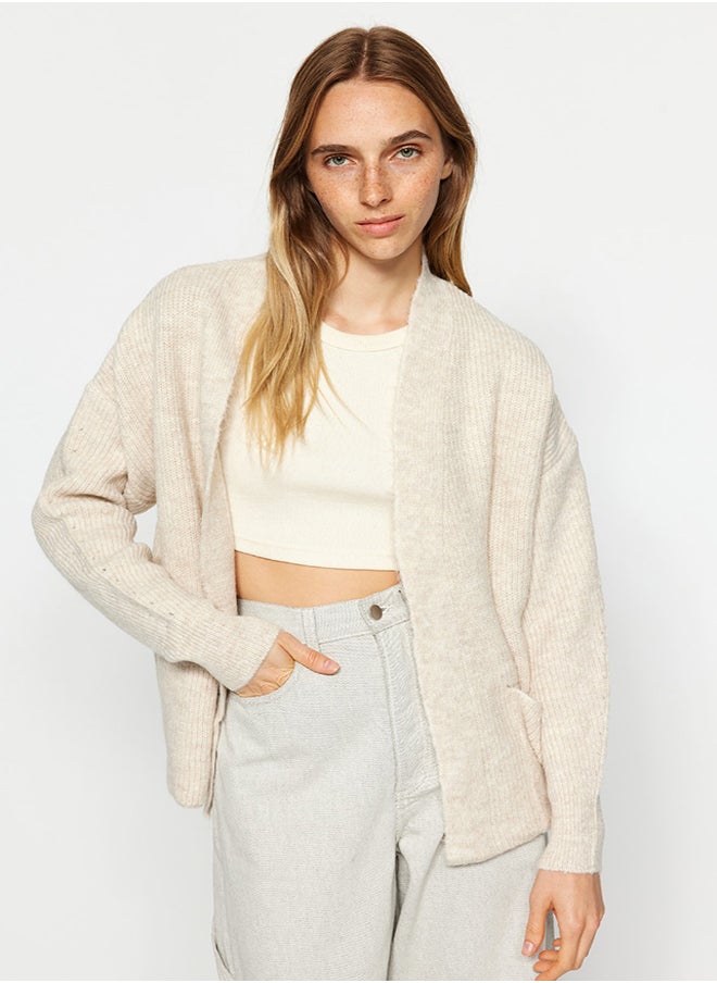 Stone Wide Fit Soft Textured Pocket Detail Knitwear Cardigan TWOAW24HI00133 - pzsku/ZC782E55279BCED420A96Z/45/_/1730939983/7b9751c4-f256-41f6-b295-e809384f9b66