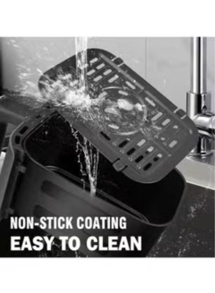 جامايكا مقلاة هوائية بدون زيت من جاماكي، 2000 واط، سعة 10 لتر، رقمية، أسود، JMK5008 - Image 4