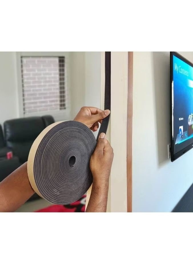High Quality Self-Adhesive Foam Weather Stripping Tape, 10m x 30mm x 5mm, Soundproofing, Weatherproofing, Door and Window Insulation Seal Strip - Image 5