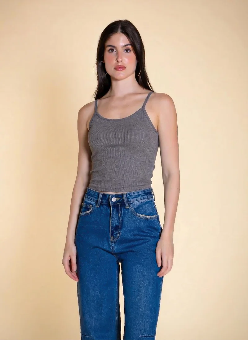 SHAPES FINE STRAP PADDED TANK TOP