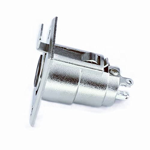 bnafes XLR 3-Pin Female Jack Socket Audio Speaker Panel Mount Connector Adapter for Microphone 6-Pack - Image 4