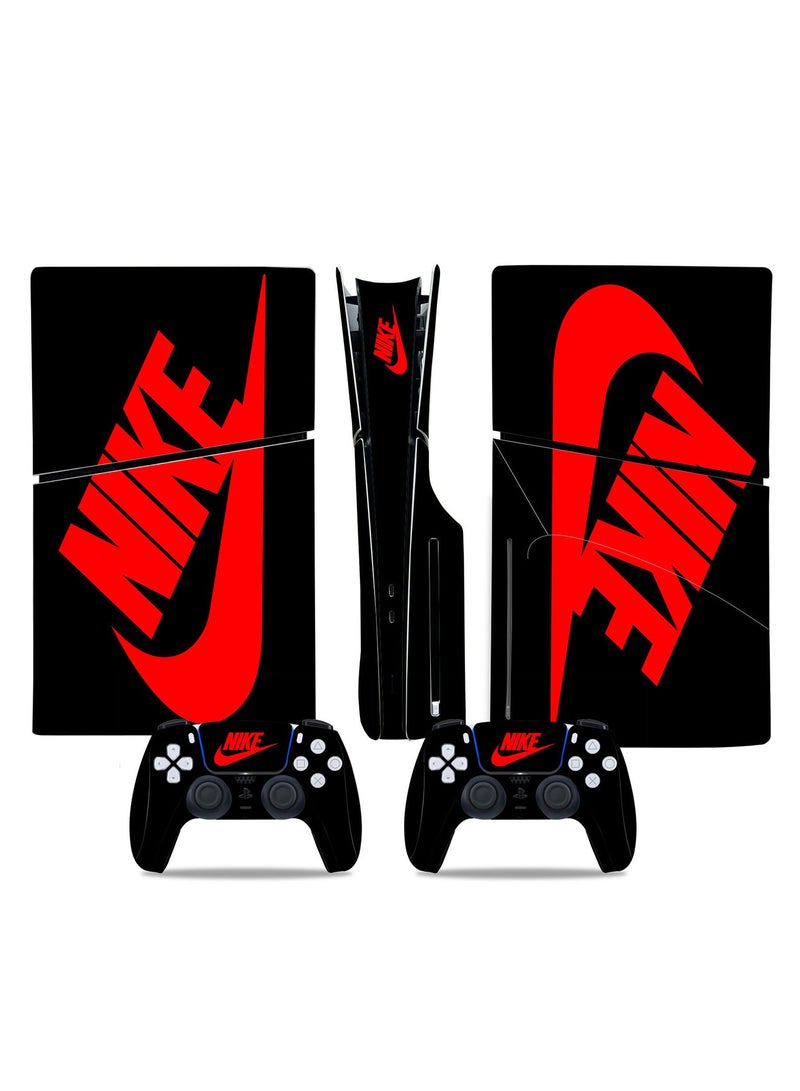 Excefore Skin for PlayStation 5 Slim Disc Version, Sticker for PS5 Vinyl Decal Cover for Playstation 5 Controller, Full Wrap Skin Protective Film Sticker Compatible with PS5 Slim Disk Edition (N) - Image 1